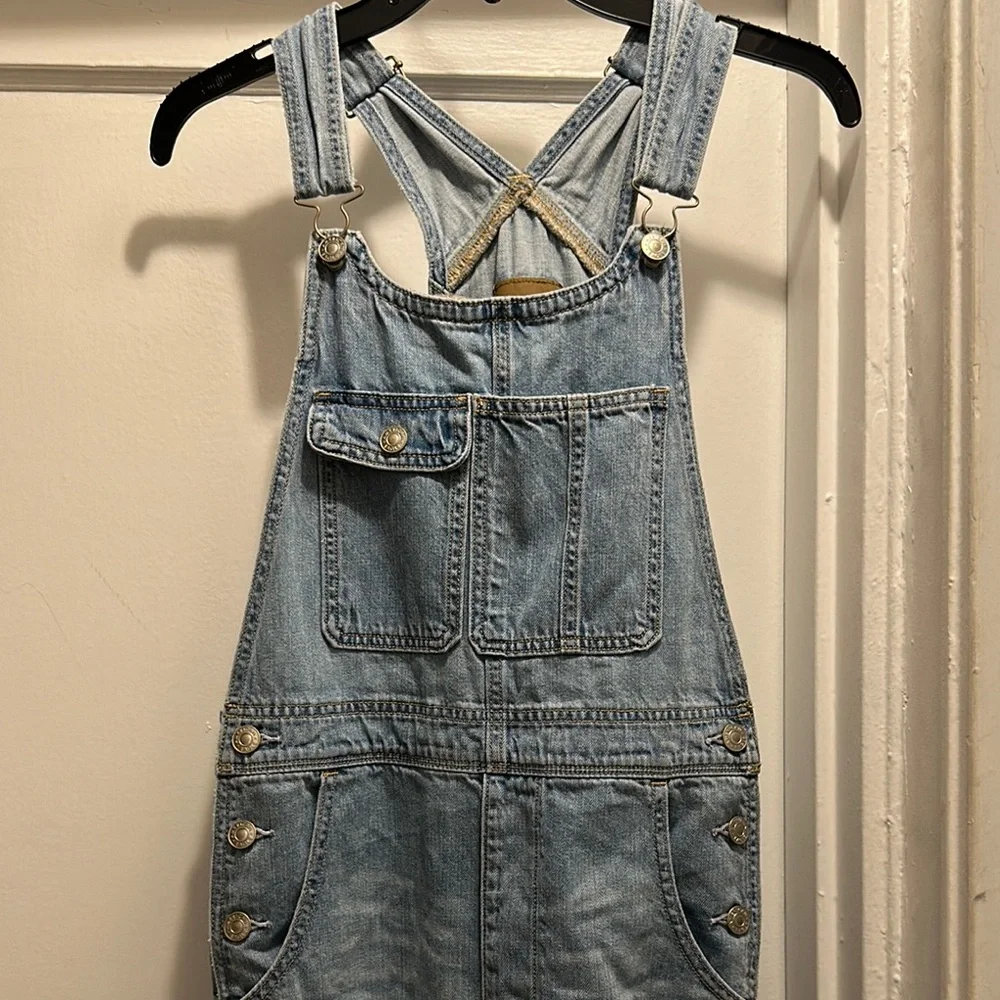 American Eagle Outfitters Blue Denim Jumpsuit Casual Style - Preloved